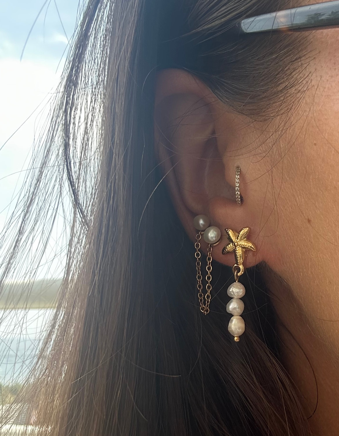 Boucle d’oreille Starfish