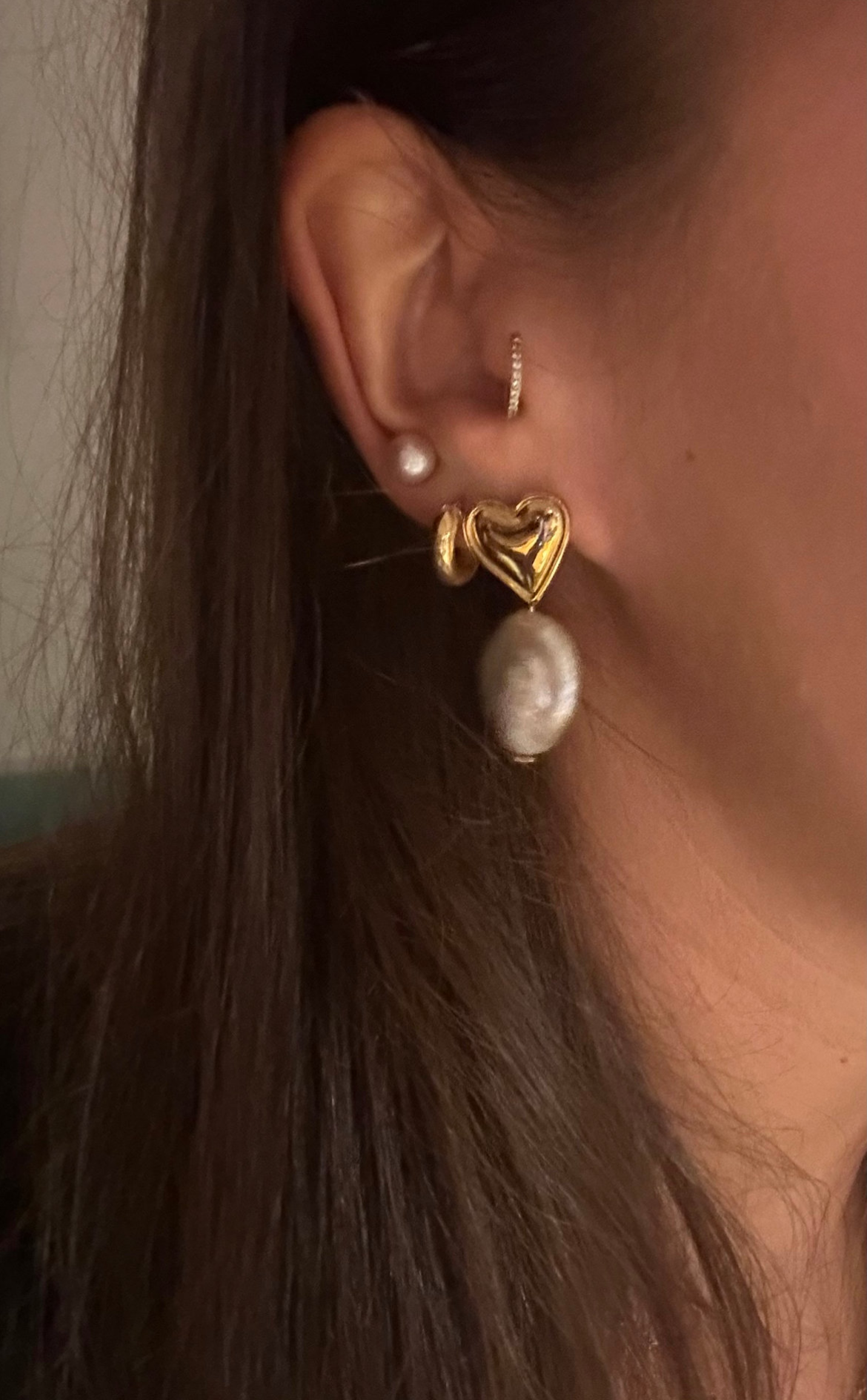 Boucle d’oreille Amour