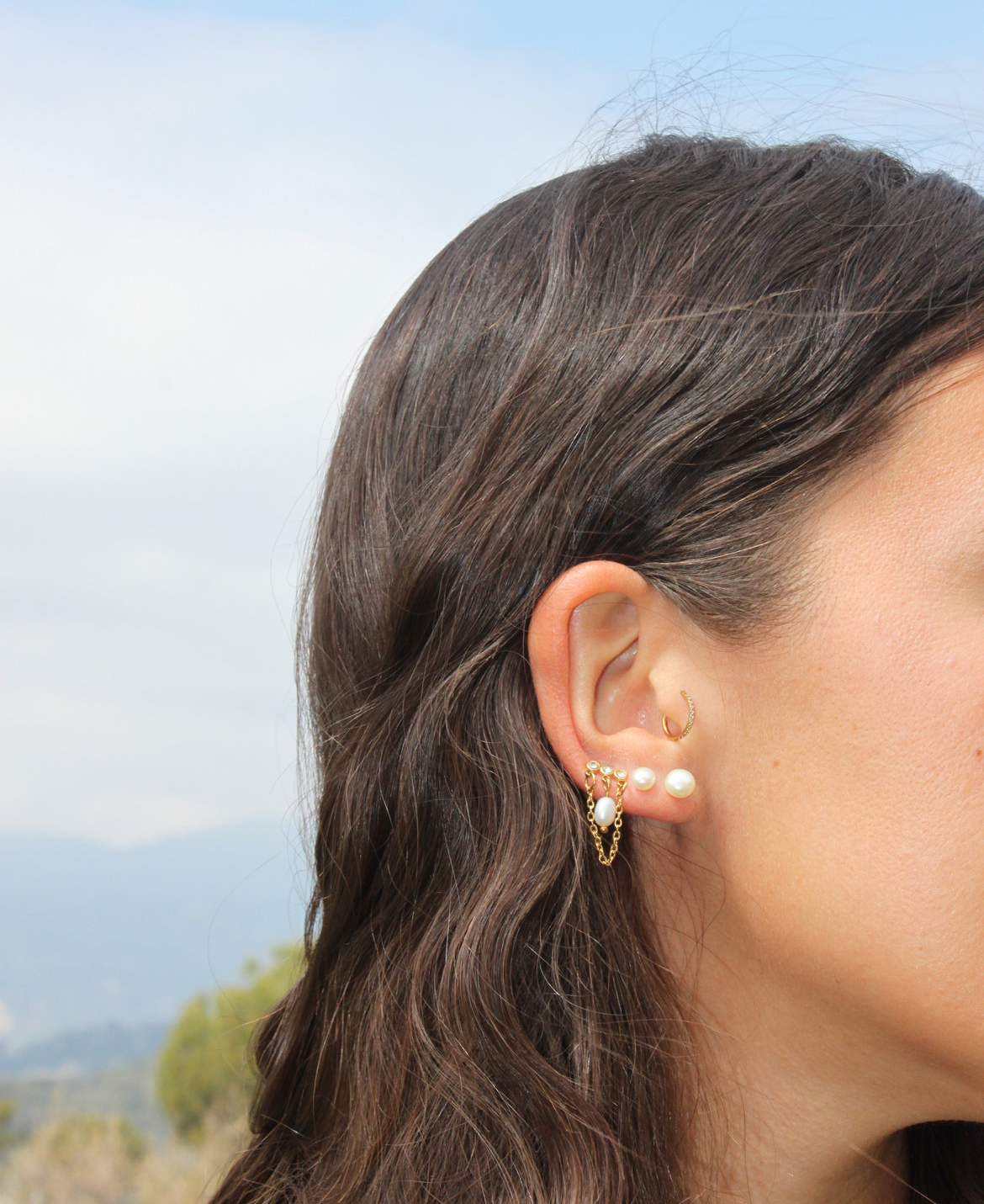 Mono Boucle Mini pearl